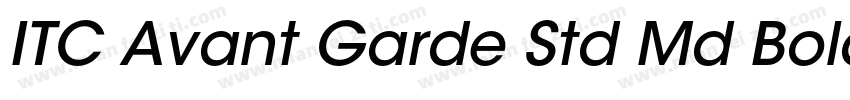 ITC Avant Garde Std Md Bold字体转换
